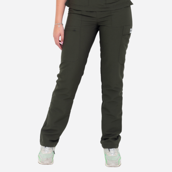 Pantalón Drako verde oscuro mujer